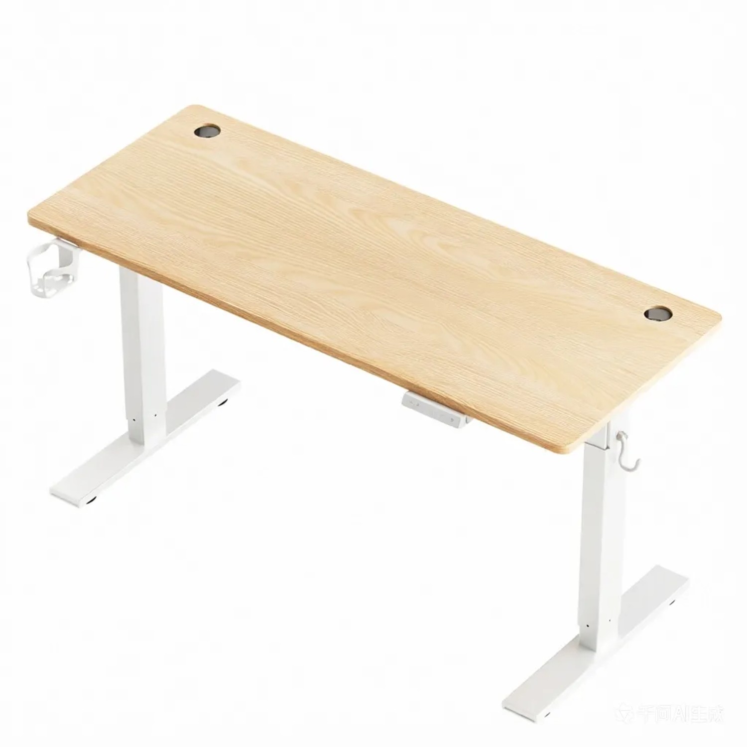 HOMAVO Elektrisch Höhenverstellbarer Schreibtisch 140x70cm mit USB/Typ C Ladestation Memory Funktion Anti Kollisions System