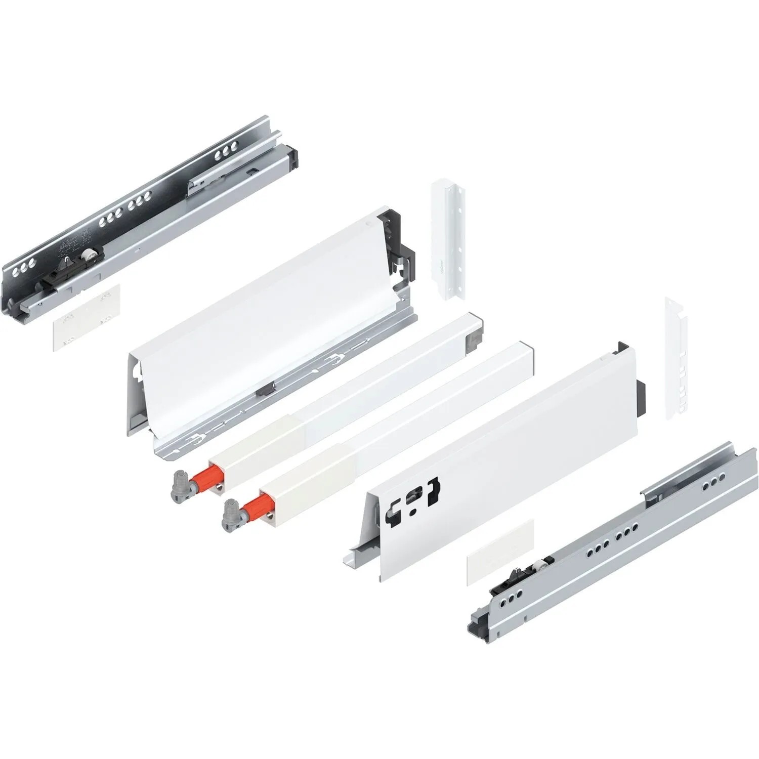 Blum D-Reling Tandembox antaro Vollauszug 300 mm 30 kg Seidenweiß 1 Paar