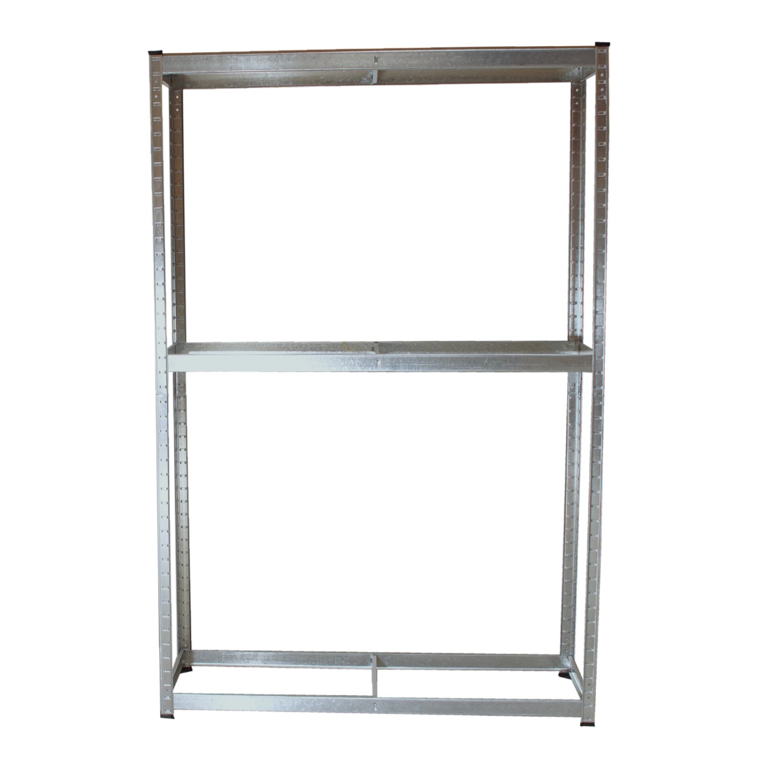 Leeres TRUTZHOLM Reifenregal für 8 Räder, 180x120x40 cm, aus Metall.