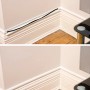D-Line Kabelkanal-Set, 10-teilig, weiß, 30x15mm, zur dezenten Kabelverlegung an der Wand.