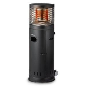 Enders Terrassenheizer Polo Black 2.0: Kompakter, schwarzer Heizstrahler für die Terrasse.