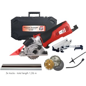 Holzmann Tauchkreissäge TAS89M 230 V mit Zubehör und Transportkoffer.