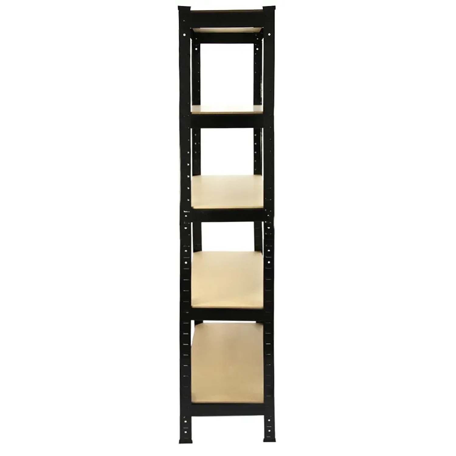 Schwarzes Monstershop T-Rax Lagerregal, 75cm breit, mit 5 Böden aus MDF.