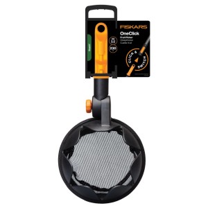 Fiskars OneClick Obstpflücker mit Netzbeutel für Kombisysteme, orange/schwarz.