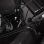 Detailaufnahme des Texas Benzin-Rasenmähers Premium 5370TR-WE, Fokus auf Motordetails.