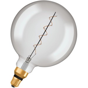 Osram LED-Leuchtmittel E27 in Globeform, 4,8W, extra warmes Licht, 29,5x20cm (H x Ø).