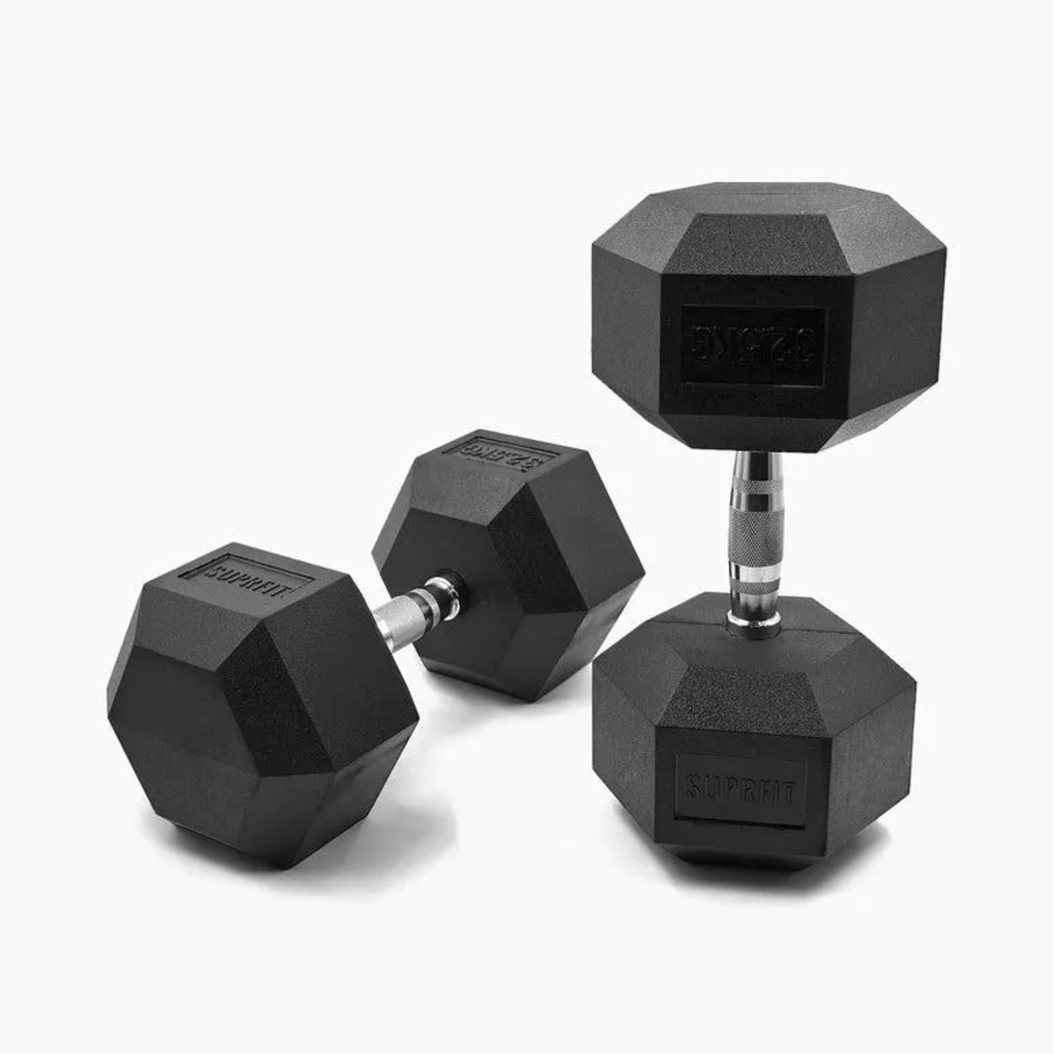 Suprfit Hex Gummi-Kurzhanteln Paar 32,5 kg