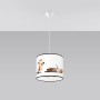 Sollux Lighting Hängeleuchte Kitty 30 mit Katzenmotiven, ideal für Kinderzimmer.