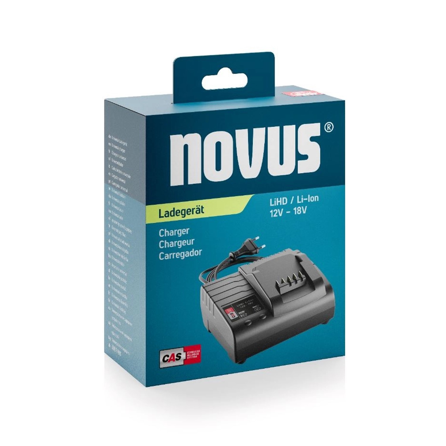 Novus Tools Akku Ladegerät CAS 18V mit Air Cooled-Technologie 031-0368
