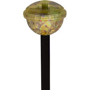 LED-Solar-Teichleuchte mit Flash-Effekt, Kunststoff, Höhe ca. 34 cm.