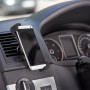 OBI Kfz Smartphone Halterung am Lüftungsschlitz mit Handy in Schwarz-Grau.