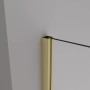Detailaufnahme: Goldene Duschwand baliv DUK-120.180 Walk-In, 90x200 cm.