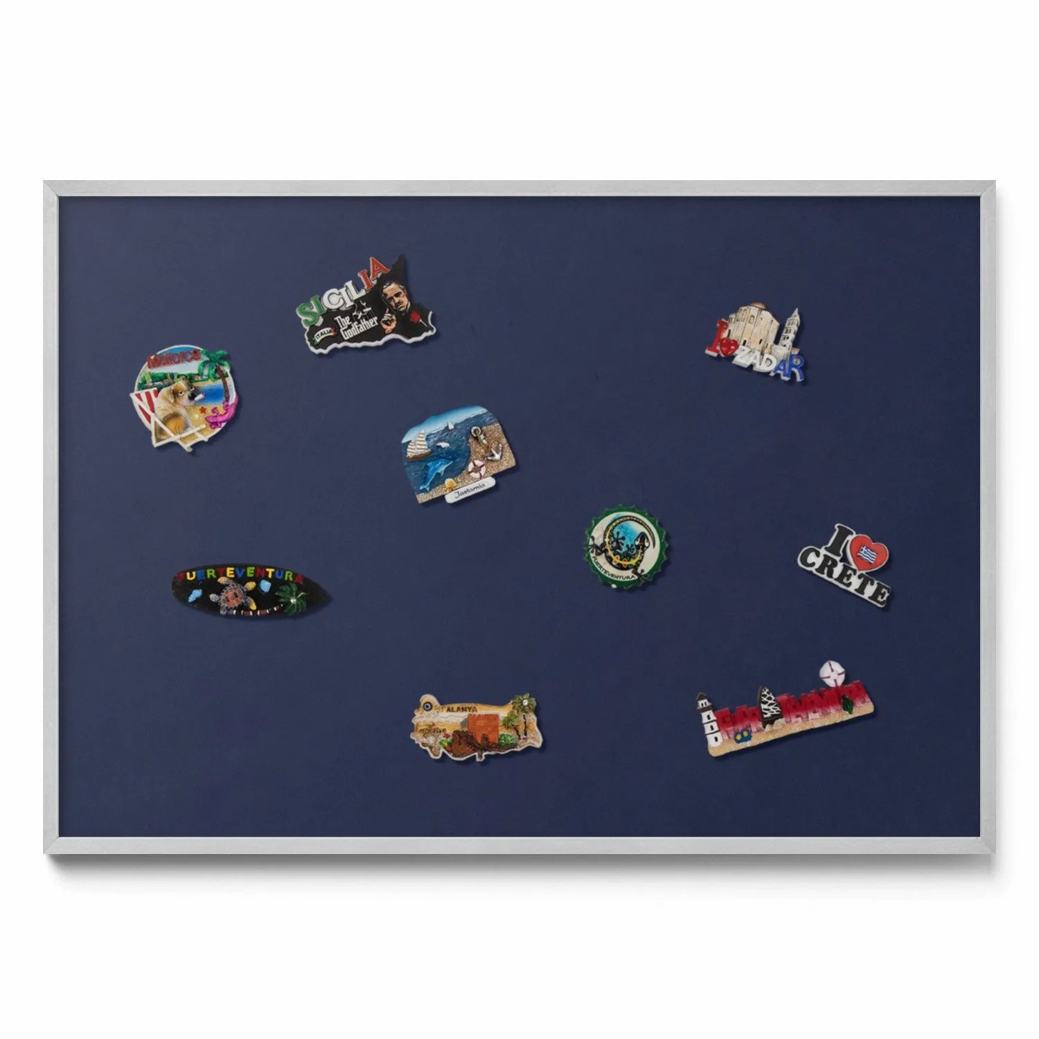 Tulup Magnettafel Reisemagnete Magnetboard Farbe Dunkelmarineblau 100x70 cm günstig online kaufen