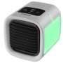 Tectake 3-in-1 Luftkühler Frosty, grau, mit LED-Beleuchtung. Kompaktes Klimagerät mit Touch-Bedienfeld.