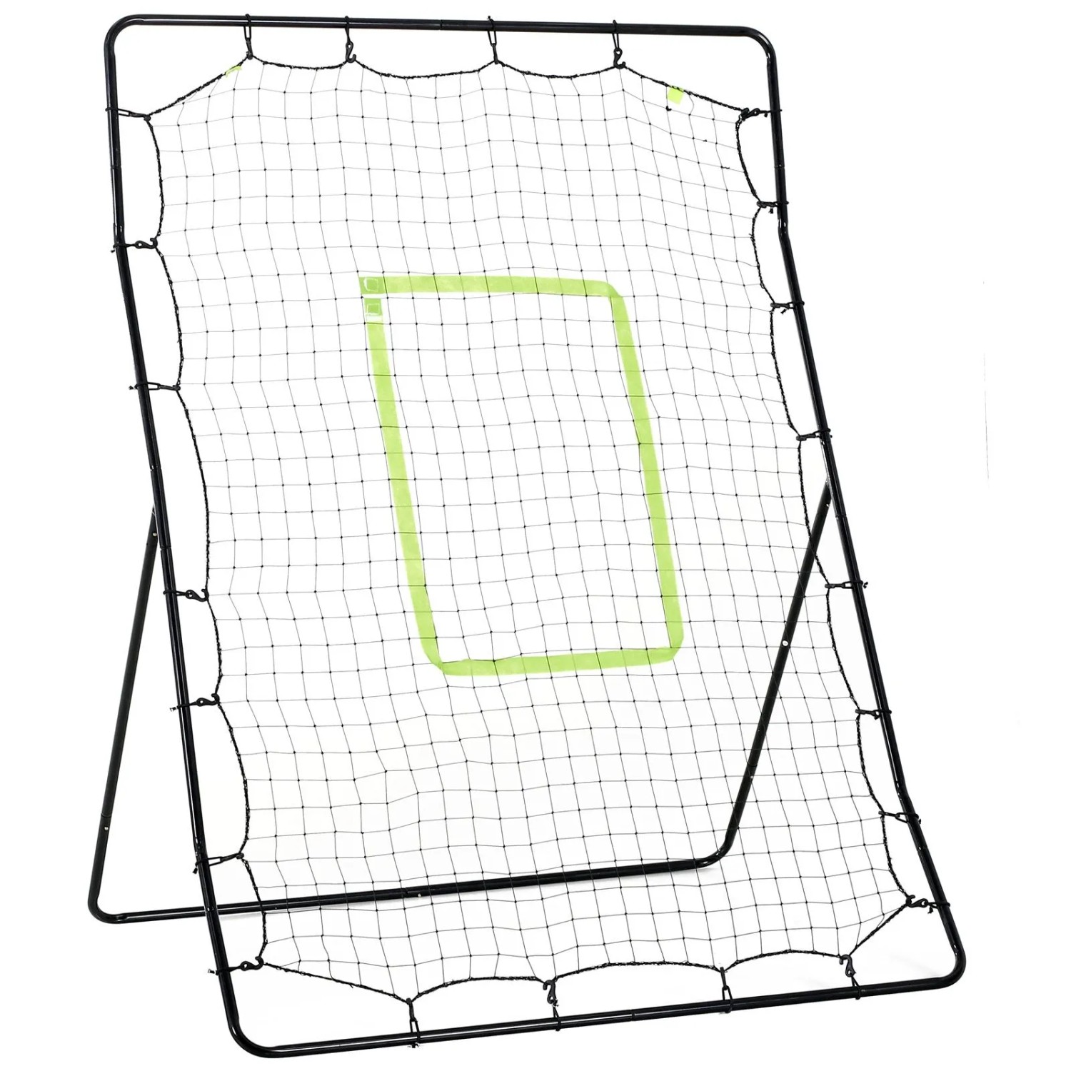 HOMCOM Rebounder für Fußball PE Metall Schwarz 123L x 90B x 174H cm
