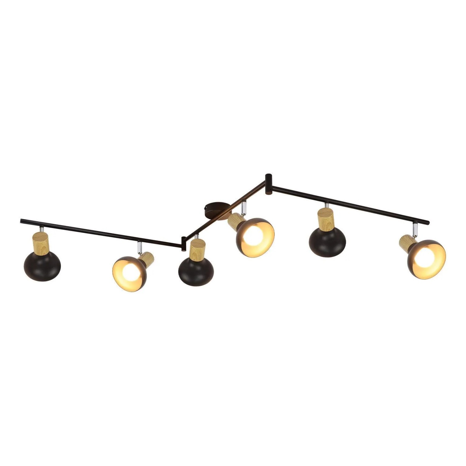 NETTLIFE Deckenstrahler aus Eisen Schwarz-2