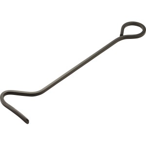 OBI Feuerhaken aus Stahl, 450 mm lang, zum Bewegen von Glut und Brennholz im Kamin.