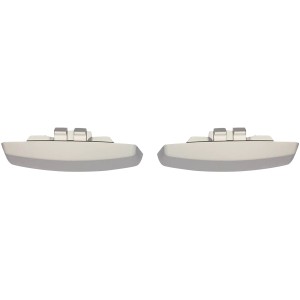 Wasserschlitzkappen-Set für Kunststofffenster, 2 Stück, Weiß. Abdeckung für Fensterbänke.