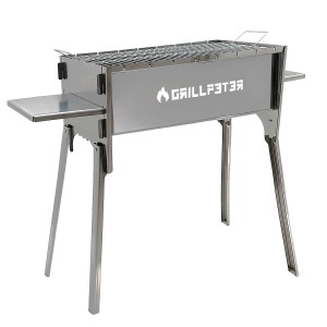 Grillpeter Mangal Izmir Steckmangal 2 mm Edelstahl Schaschlikgrill