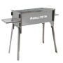 Grillpeter Mangal Izmir Schaschlikgrill aus Edelstahl mit Ablagen, ideal für Holzkohle.