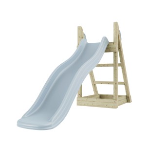 OutdoorToys Rutsche Fuchs, 175 cm, eisblau. Kinderrutsche aus Holz für Spieltürme & Spielanlagen.
