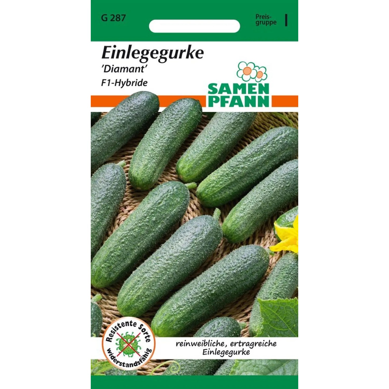 SAMEN PFANN Gurken-Samen Einlegegurke Diamant F1