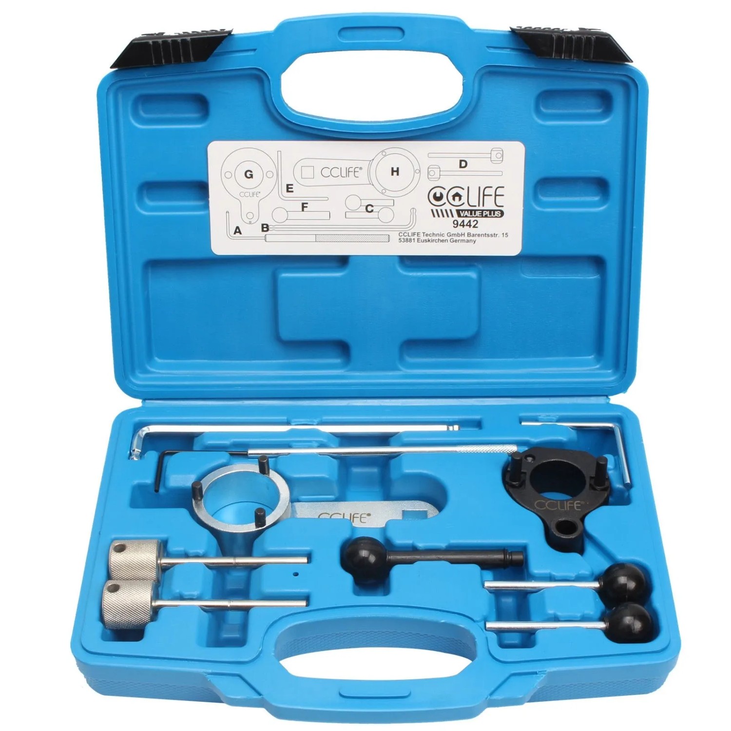 CCLIFE Steuerzeiten Werkzeug Kompatibel mit VAG 1.4/1.6/2.0 TDI CR Motoren VW/Audi