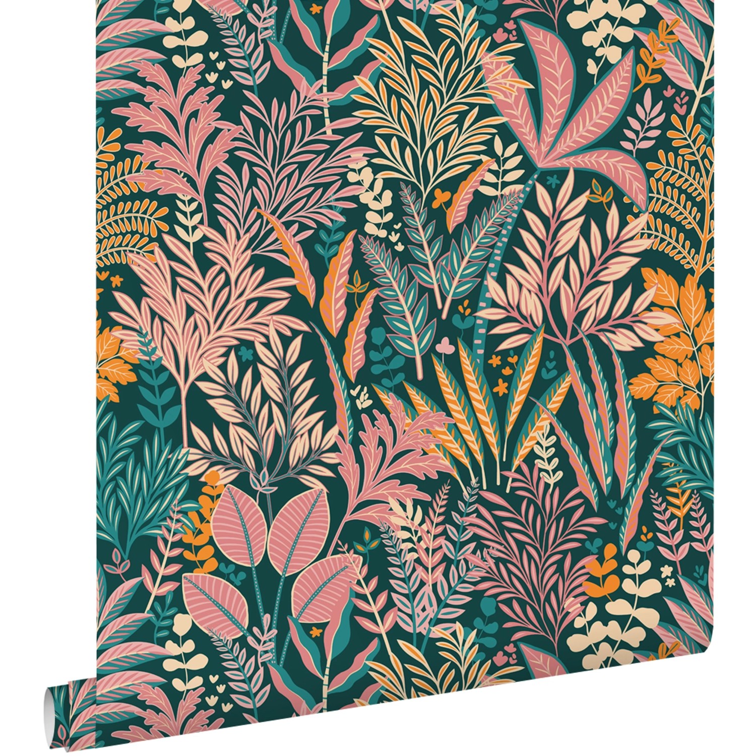 ESTAhome Tapete Tropische Blätter Und Blüten Mehrfarbig 50 X 900 Cm 131663 günstig online kaufen