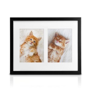 Schwarzer Bomoe Galeria Bilderrahmen für 2 Fotos (13x18cm), Dekoartikel für Wohnaccessoires.