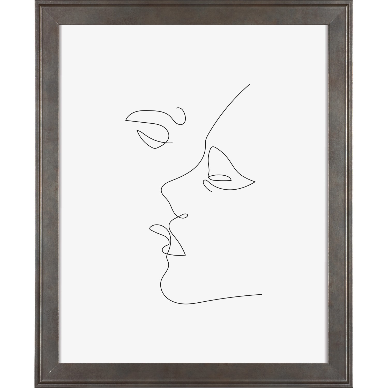 MDF-Bilderrahmen Venezia FSC Silber 50 cm x 70 cm günstig online kaufen