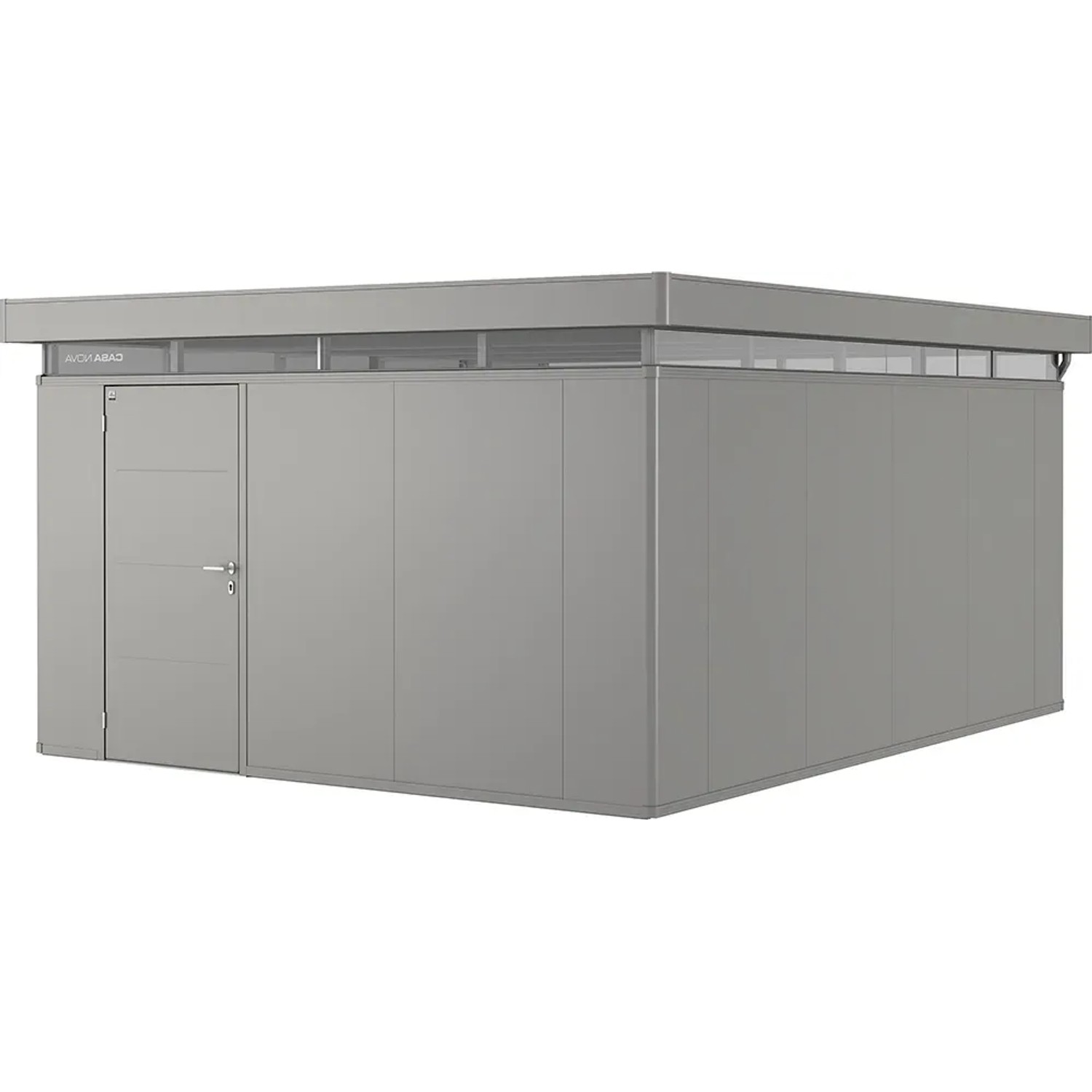 Biohort Metallgerätehaus CasaNova 4 x 5 m Quarzgrau-Metallic Türanschlag,inks