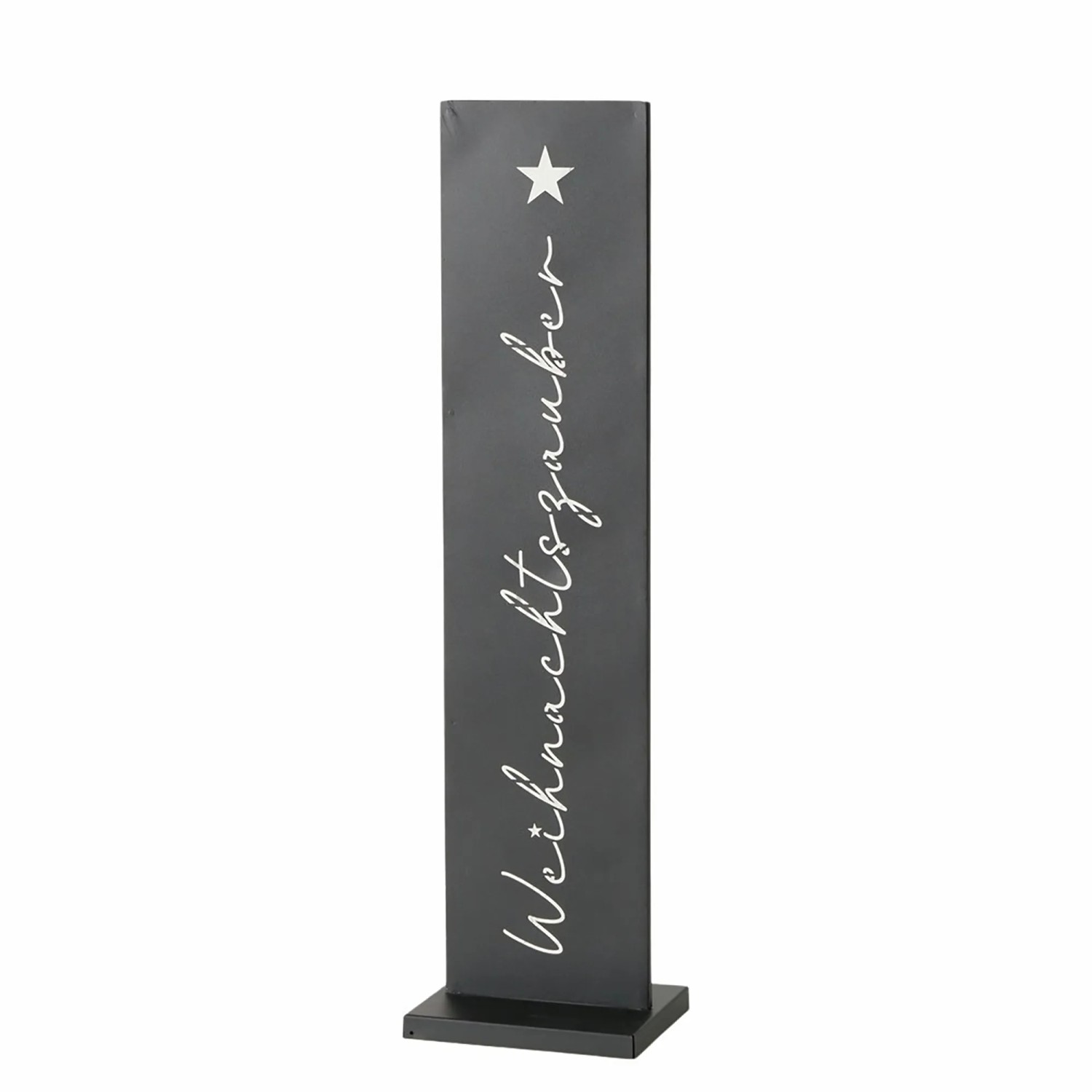 Boltze Dekoaufsteller Zauber Rechteck 20 cm x 15 cm x 77 cm Schwarz
