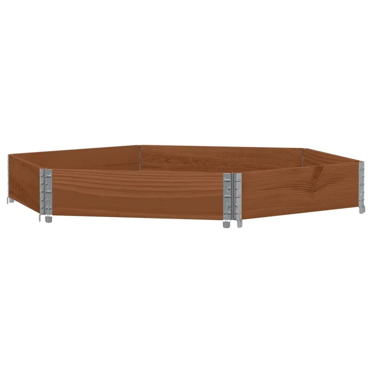 vidaXL Paletten-Aufsatzrahmen Braun 160x160 cm Massivholz Kiefer 4010320