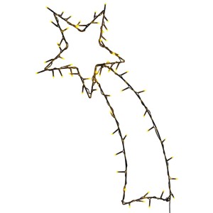 vidaXL Weihnachtsbeleuchtung Sternschnuppen-Silhouette 80 LEDs 4019606