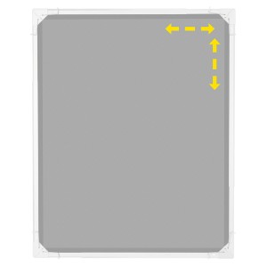 Easymaxx Moskitonetz Magic Fit, weiß, ausziehbarer Insektenschutzrahmen für Fenster.