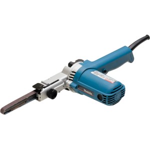 Makita Bandfeile 9032 mit 9 mm Schleifband für präzises Schleifen von Metall, Holz und mehr.