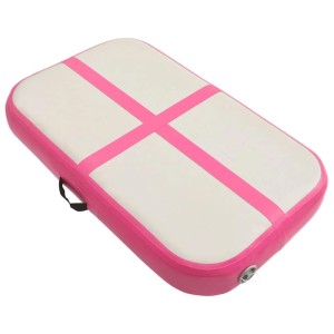 vidaXL Aufblasbare Gymnastikmatte mit Pumpe 60x100x15 cm PVC Rosa 92652