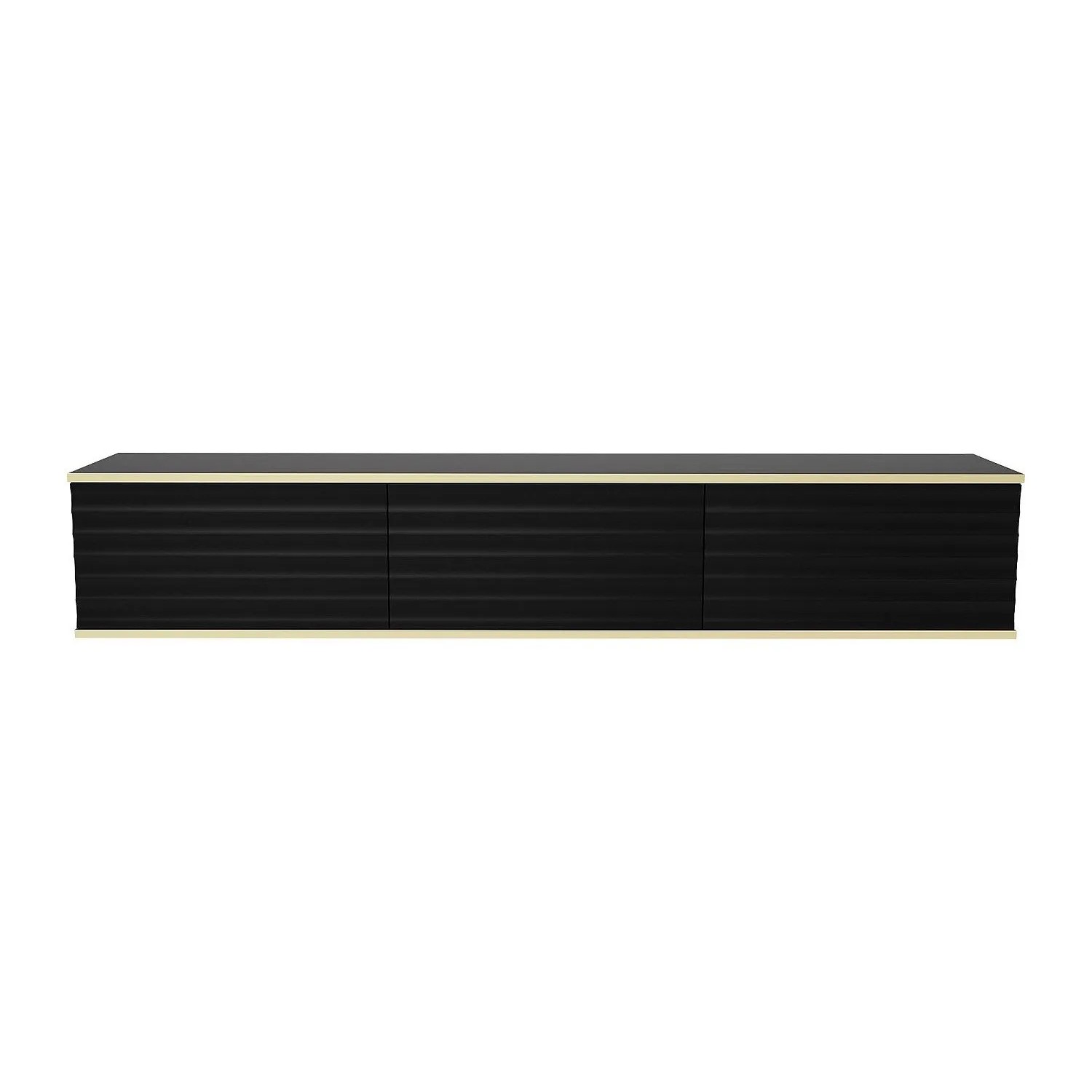 Vente-unique Tv-Hängeschrank Alesar Schwarz  Goldfarben 170 cm