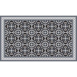 BBQ Matte Lissabon 67x120 cm mit Fliesenmuster, ideal als Grillutensil zum Schutz der Terrasse.