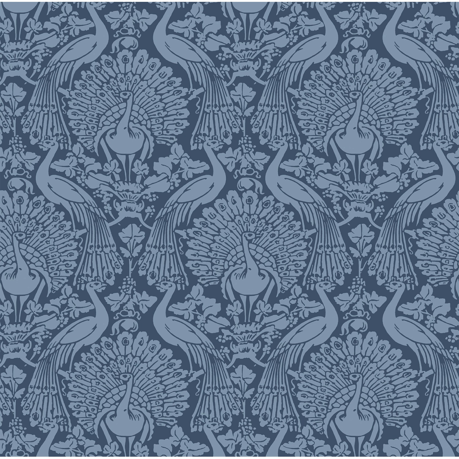 Laura Ashley Vliestapete Peacock Damask Dusky Seaspray 10,05 x 0,52 m günstig online kaufen