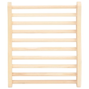 vidaXL Sauna-Rückenlehne S-Form Massivholz Kiefer 51691