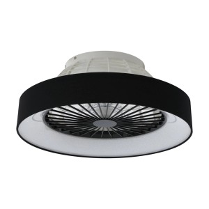Lindby LED Deckenventilator mit Lampe Mace 10022136 Dimmbar Leselampe Modern in Schwarz 1-flammig Wohnzimmerleuchte