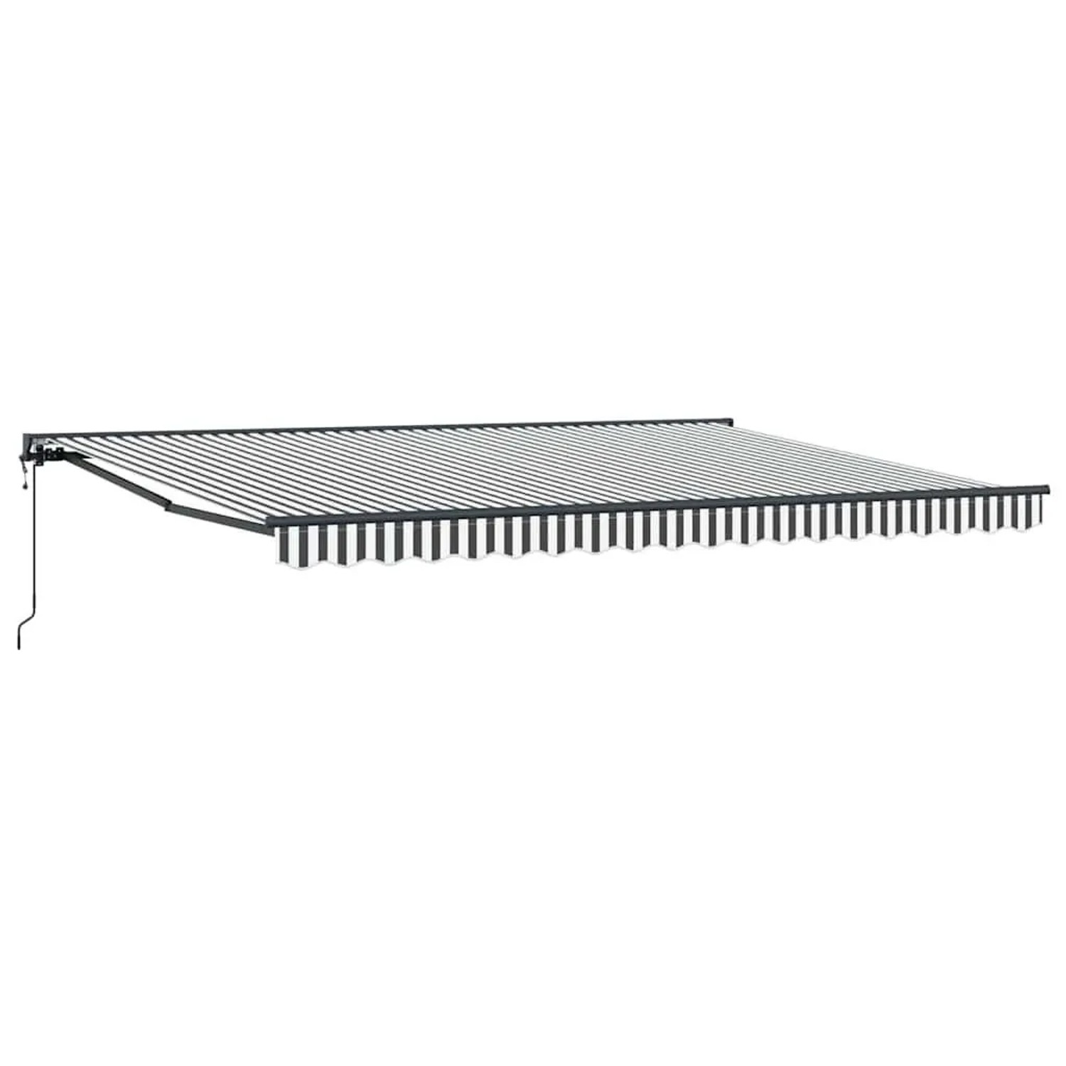 vidaXL Einziehbare Markise Anthrazit und Weiß 450 x 300 cm 3330898
