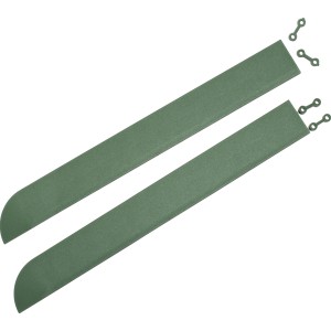 Andiamo Eckleisten, 2 grüne Kunststoffleisten für Terrassenplatten & Gehwegplatten.