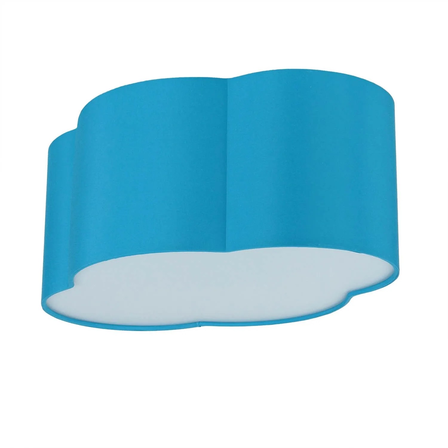 EASYLIGHT Deckenleuchte Wolke Kinderzimmer Stoff Metall Hellblau 2x E27