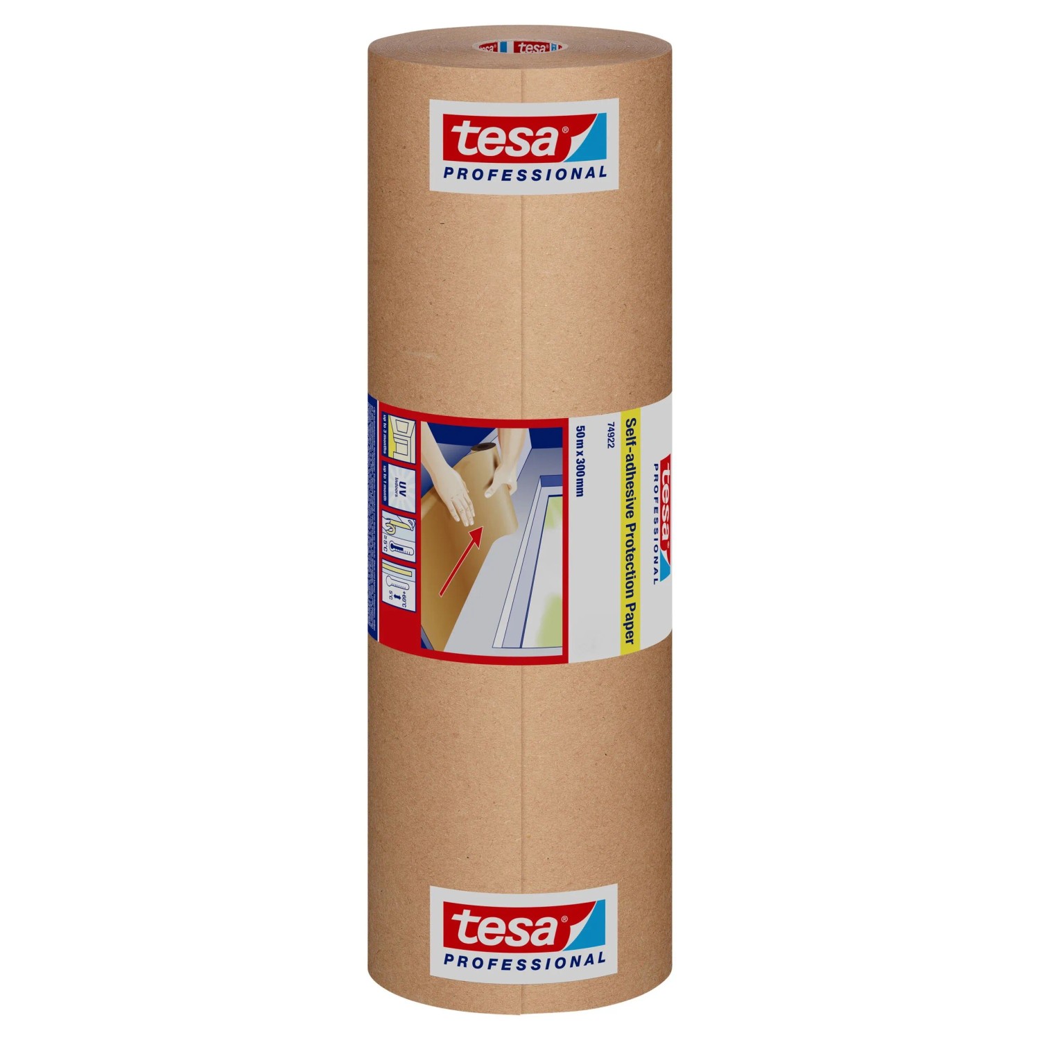 Tesa Selbstklebendes Schutzpapier 50 m x 300 mm günstig online kaufen