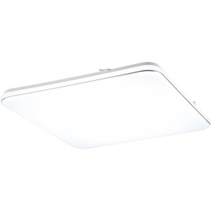Weiße, dimmbare LED Deckenleuchte Blanca, 53x53cm, für Wohn- und Flurbereich.