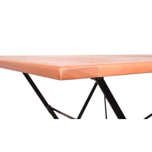 Garden Pleasure Klapptisch WIEN Quadratisch Holz Stahl 80 cm x 80 cm