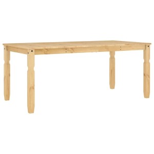 Esstisch Corona, 180x90 cm, aus massivem Kiefernholz mit Honigwachs-Finish.