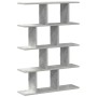 Betongraues Würfelregal mit 12 Fächern aus Holzwerkstoff. Modernes Design für Wohnzimmer oder Büro.